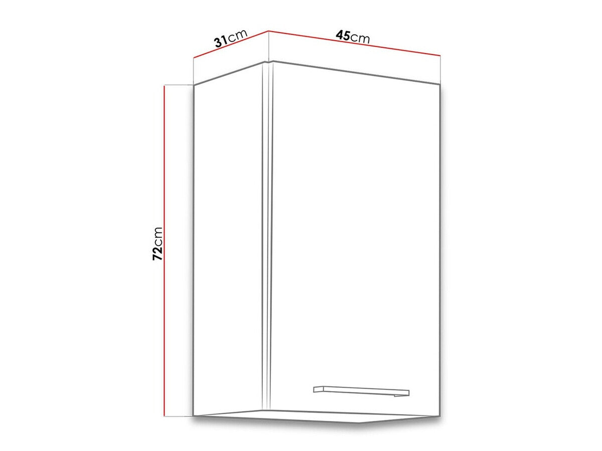 Modulært vægskab Wood Grey 101