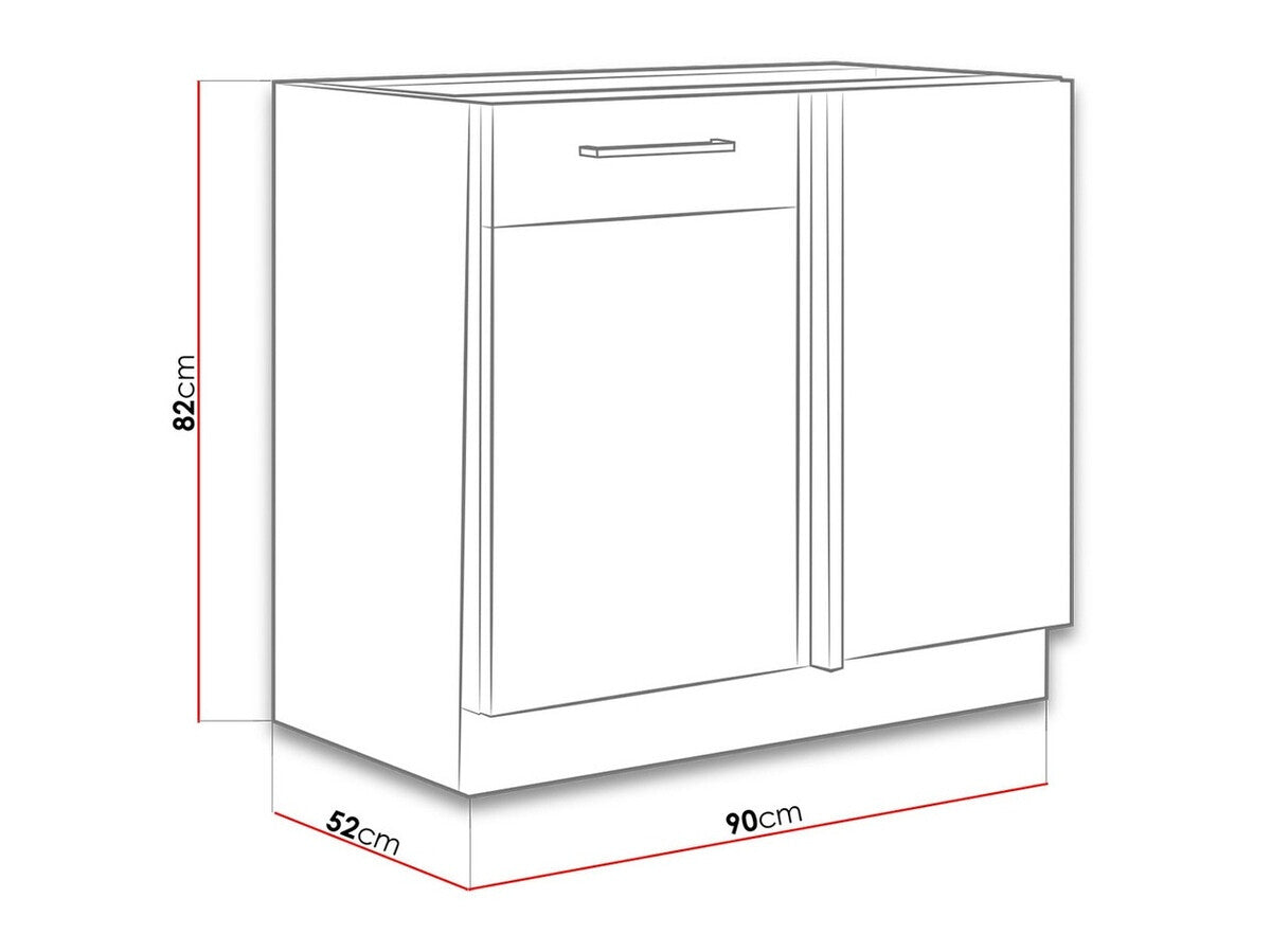 Modulskab med låger Wood Grey 103