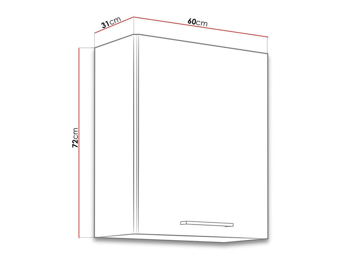 Modulært vægskab Wood Grey 112
