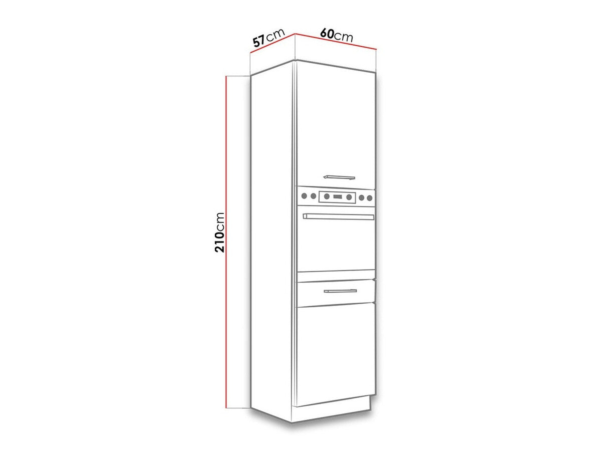 Modulskab til indbyggede apparater Wood Grey 113