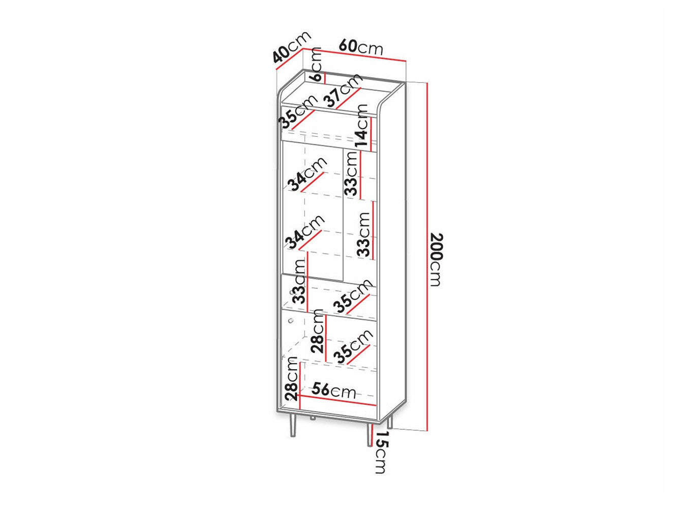 Display cabinet Providence M100