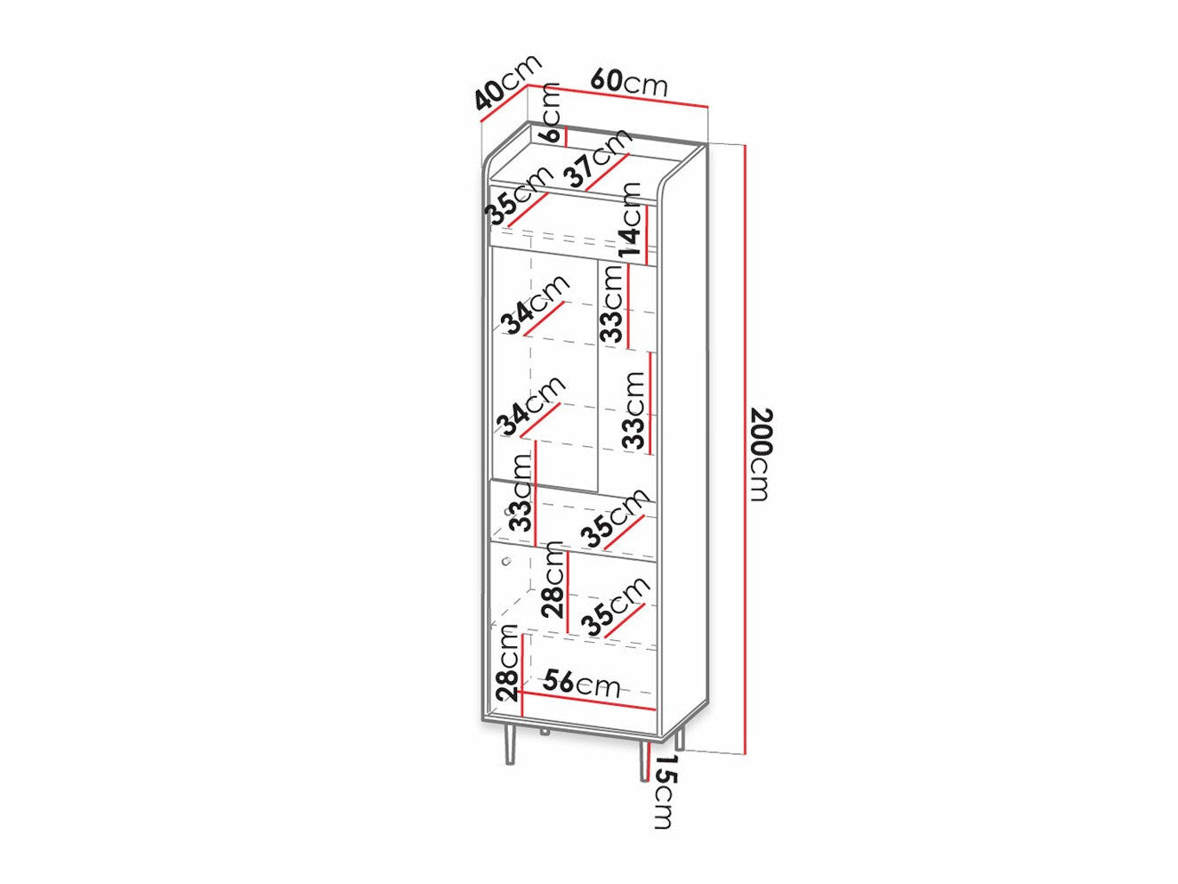 Display cabinet Providence M100