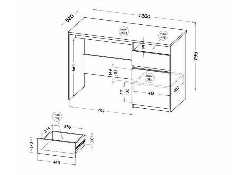 Skrivebord Ogden M106