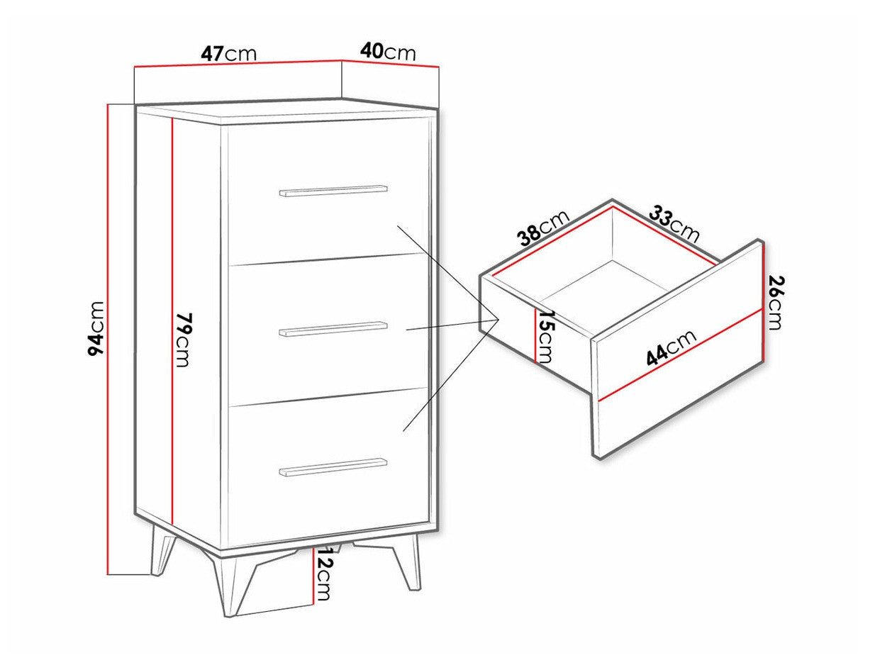 Chest of drawers Parma D102