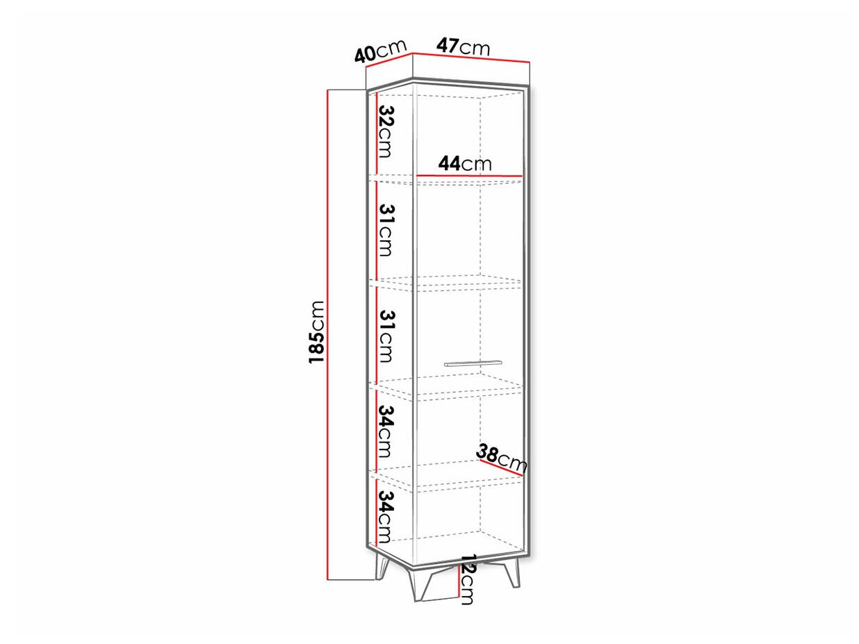 Bookcase Parma D107