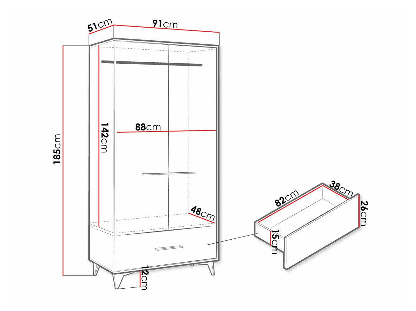 Wardrobe Parma D119
