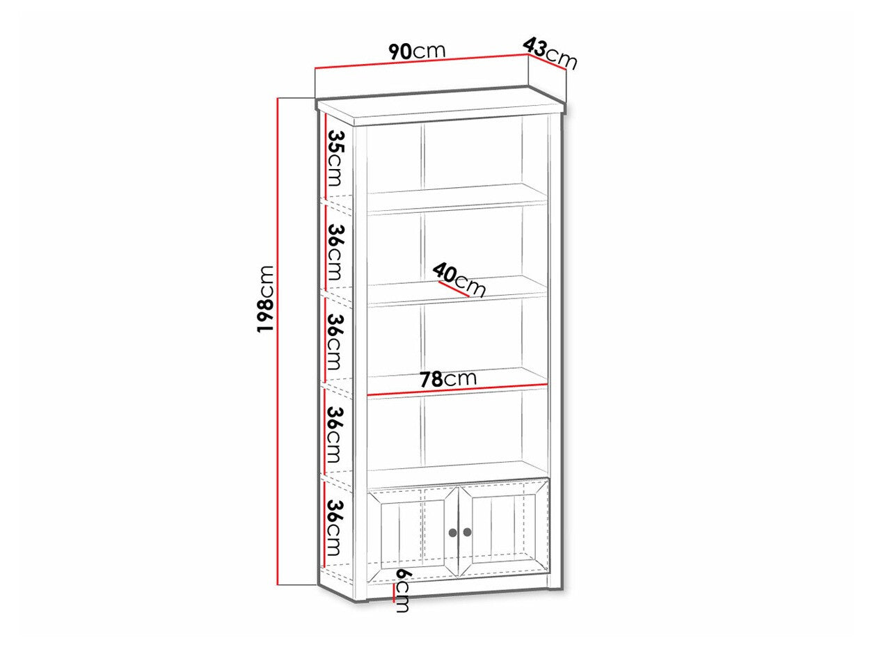 Bookcase Parma A131