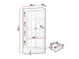 Display cabinet Parma A137