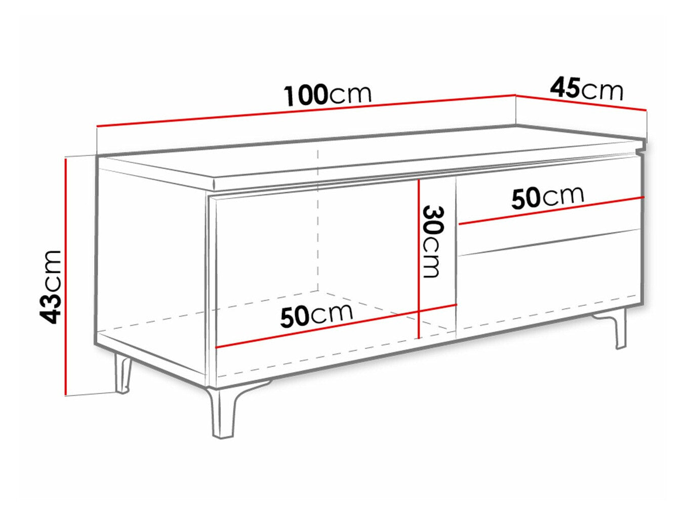 TV-bord Nashville 130