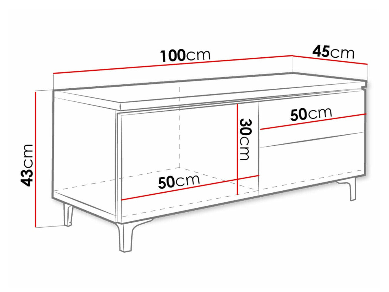 TV-bord Nashville 130