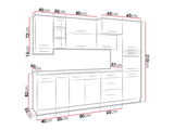 Modulopbygget køkkensæt Wood White 137