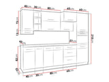Modulopbygget køkkensæt Wood White 137
