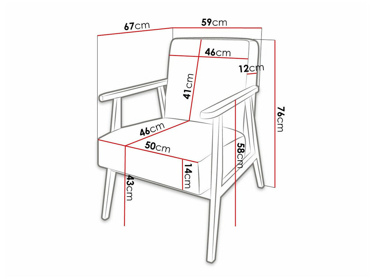 Armchair Clovis 100