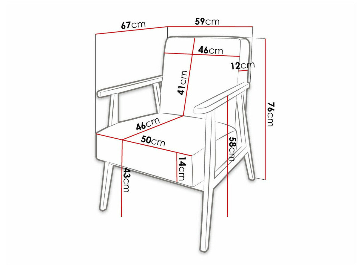 Armchair Clovis 100