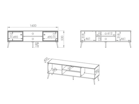 TV-bord Elbrevi 105