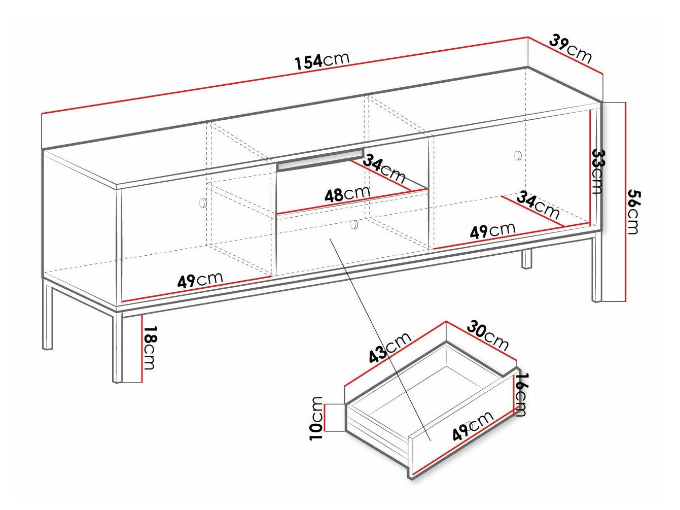 TV stand Lima J101