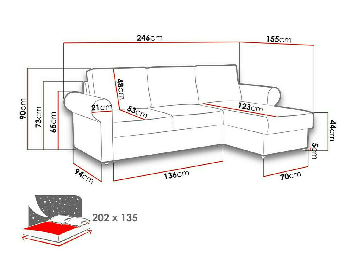 Hjørnesofa Columbus 131