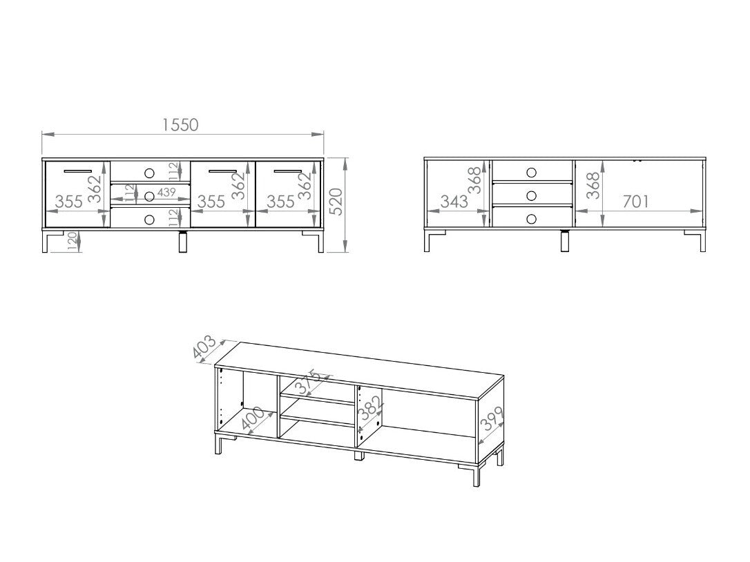 TV-bord Larnolo 117