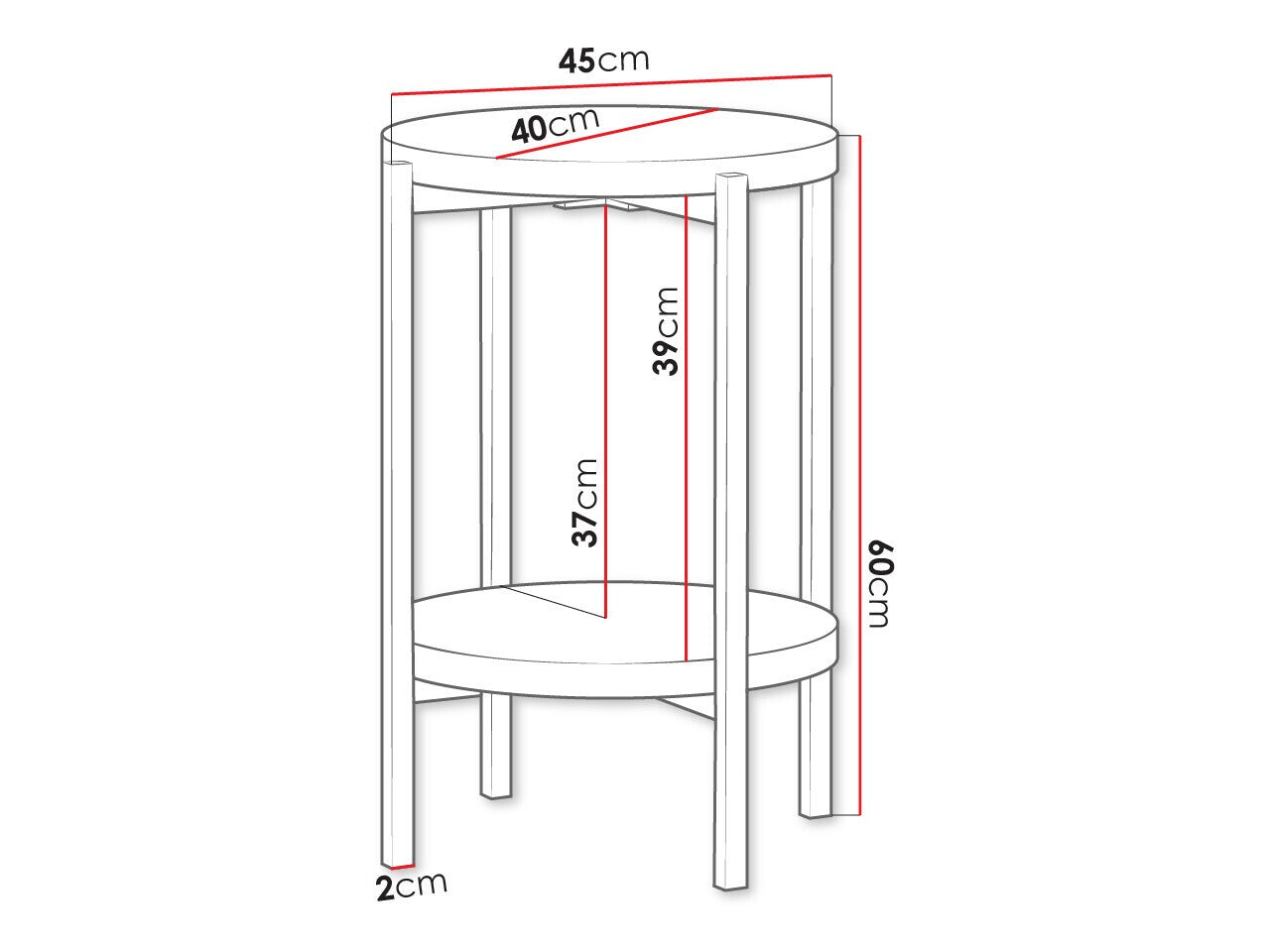 Sidebord Comfivo 221