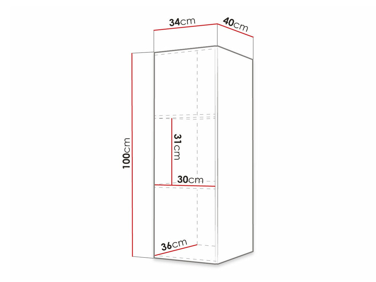 Wall cabinet Hartford G100