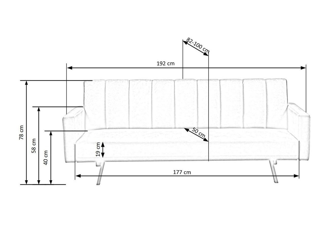 Sovesofa Houston 1362