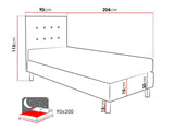 Continental bed Logan 100