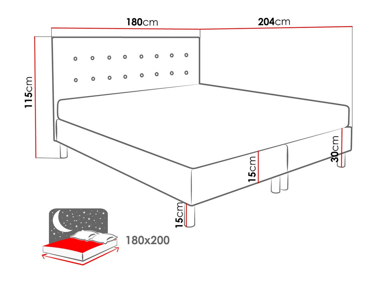 Continental bed Logan 100