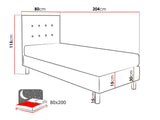 Continental bed Logan 100