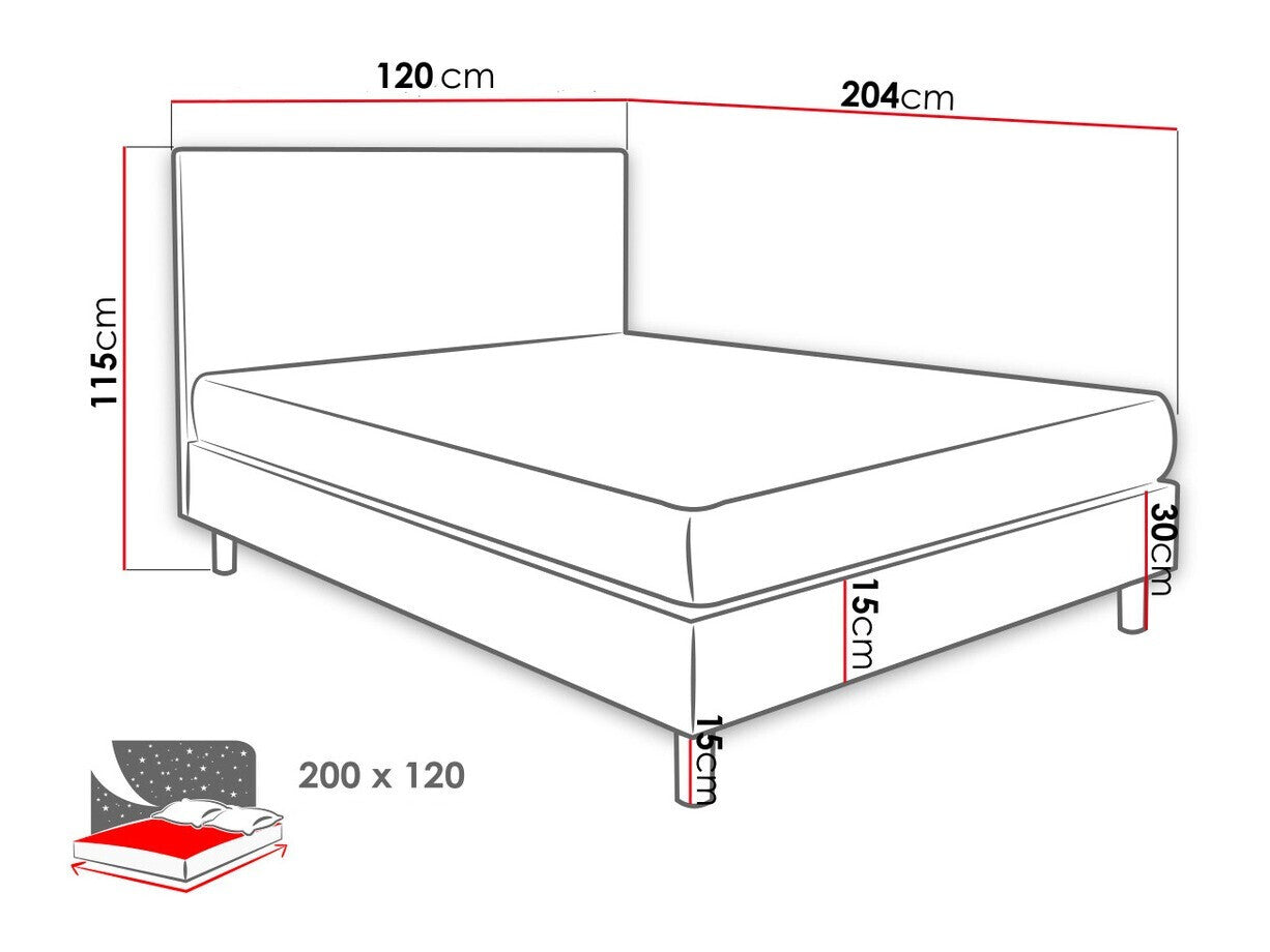 Continental bed Logan 100