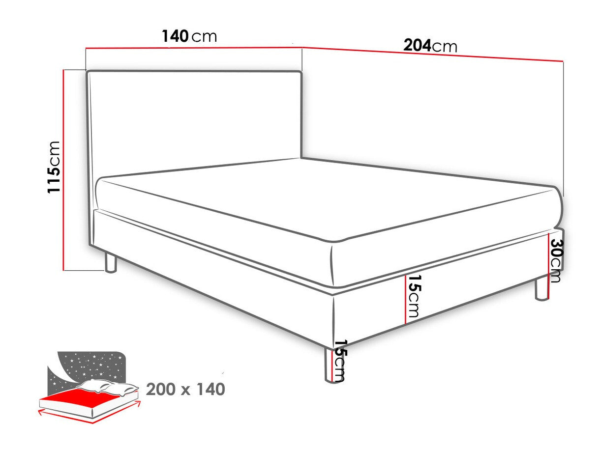 Continental bed Logan 100