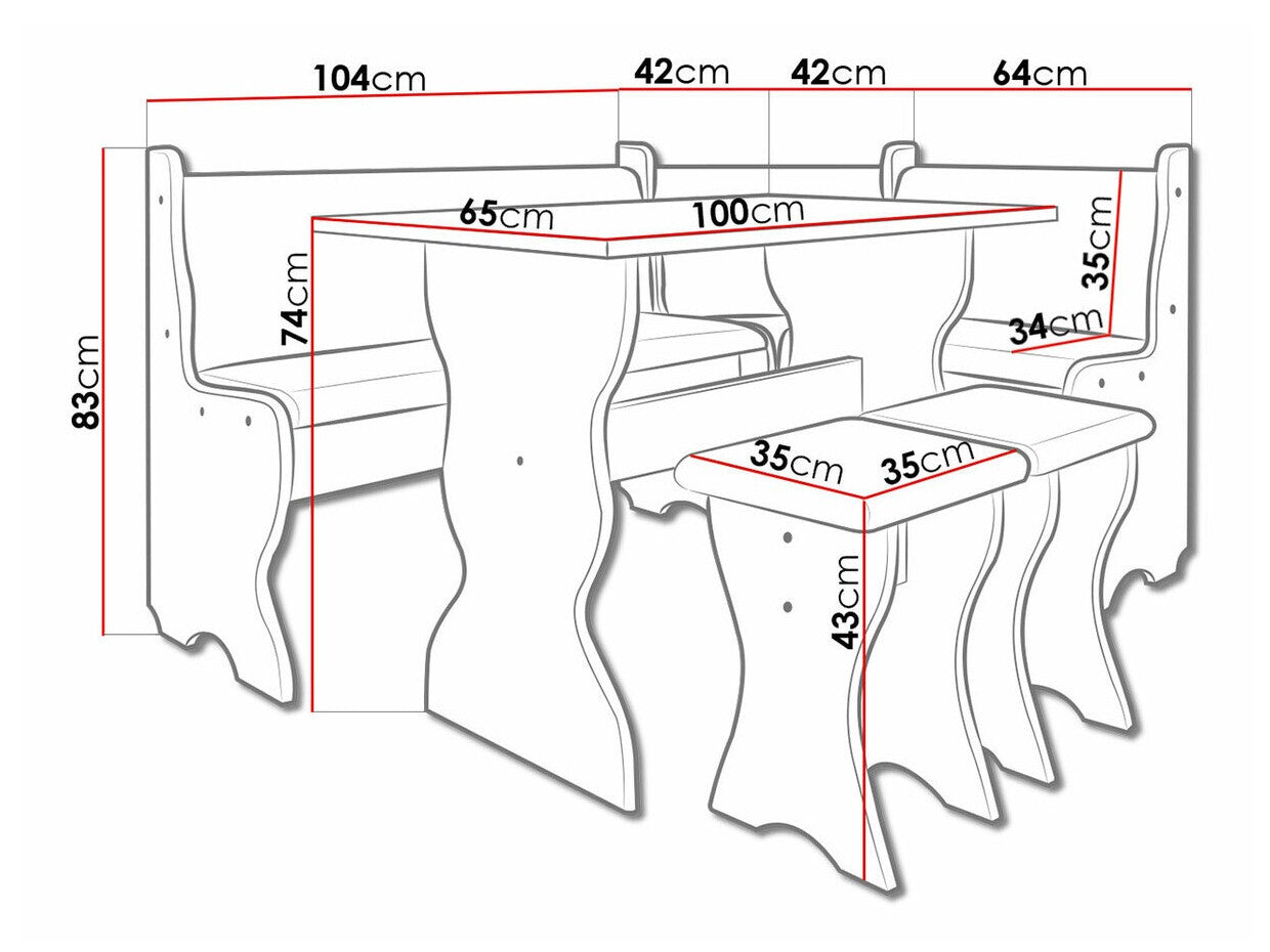 Køkkenhjørne Reading 100