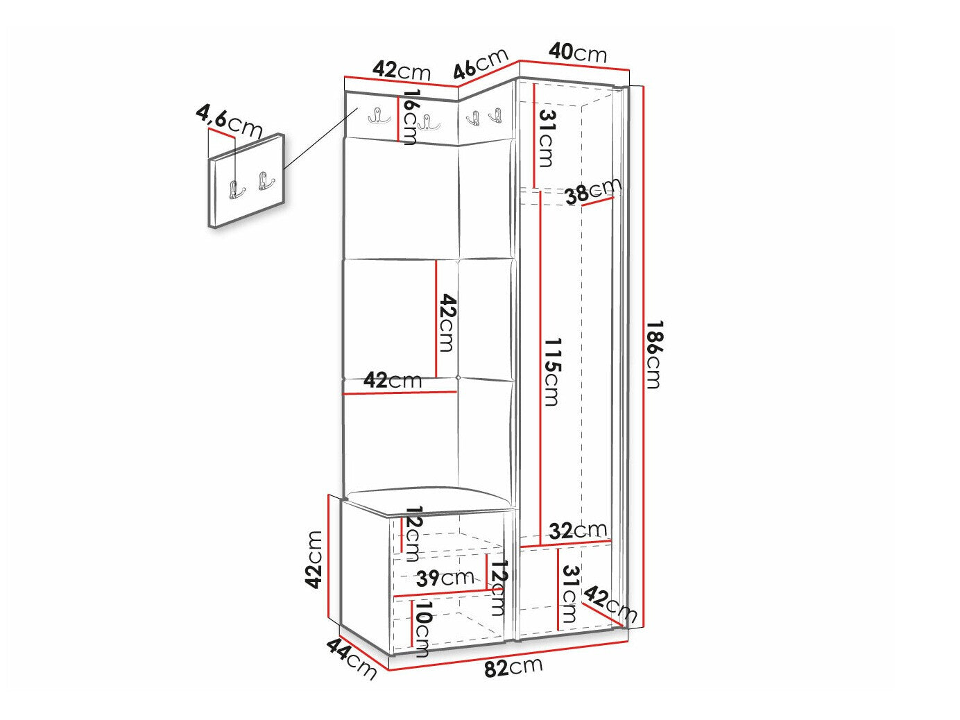 Entrésæt Hartford 390