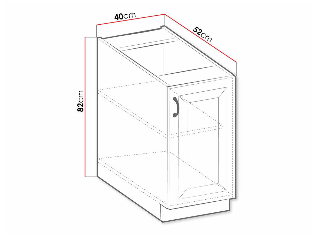 Modulskab med låger Retro White 103