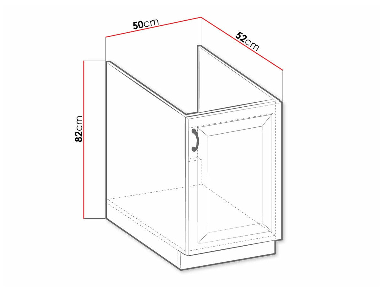 Modulopbygget vaskeskab med låger Retro White 106