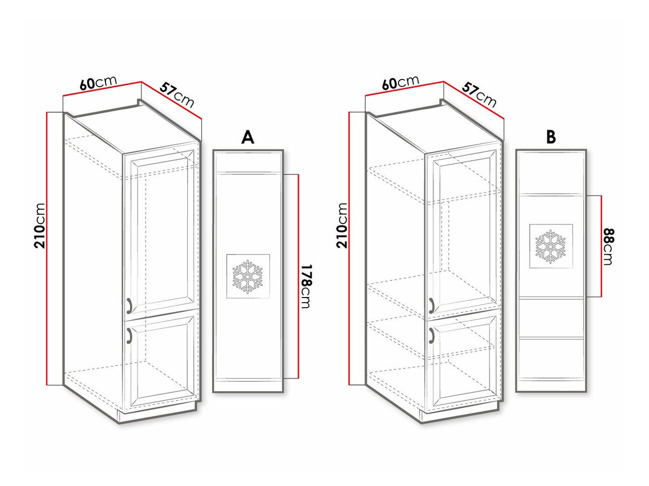 Modulskab med låger Retro Grey 118