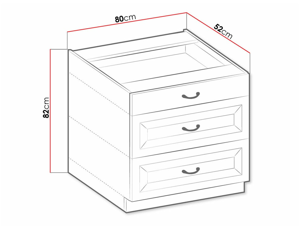 Modulskab med skuffer Retro White 120