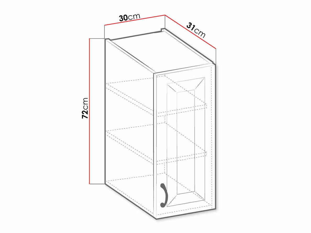 Modulært vægskab Retro White 123