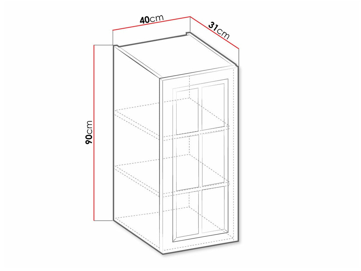 Modulært vægskab Retro White 129