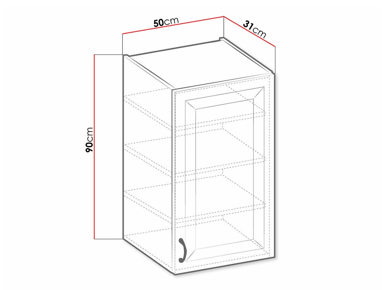 Modulært vægskab Retro White 133
