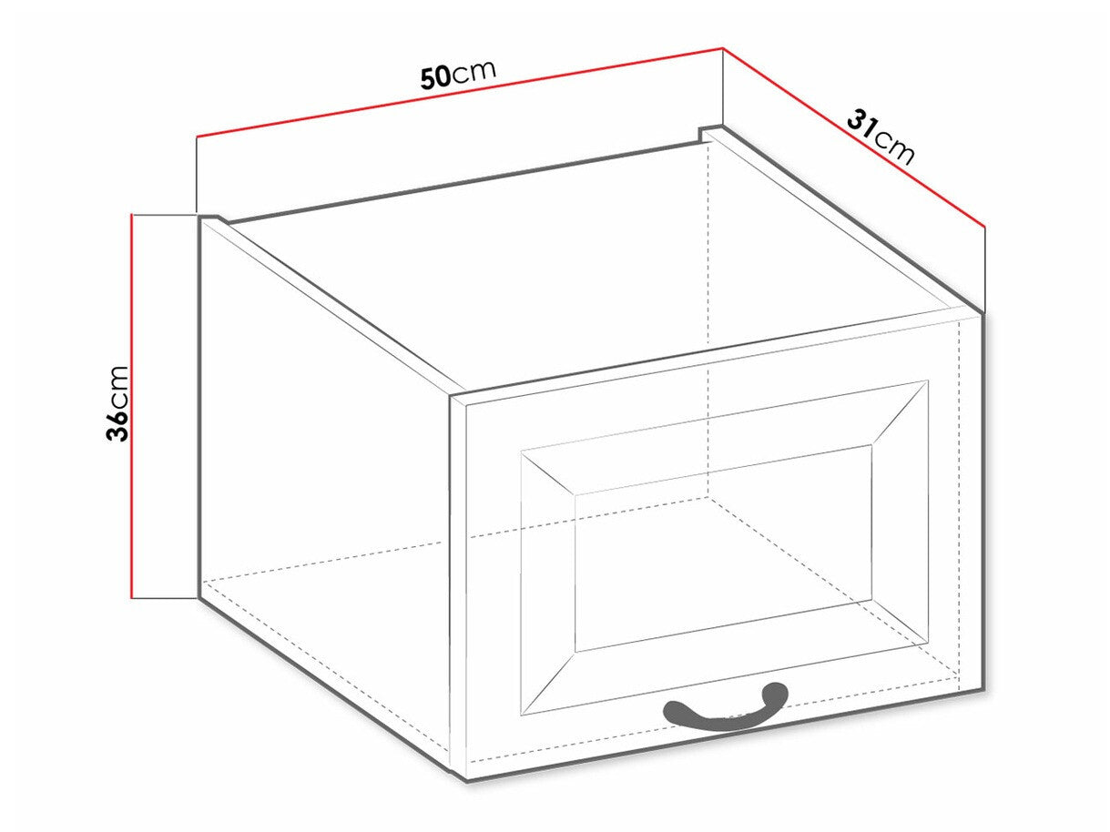 Modulært vægskab Retro Grey 134