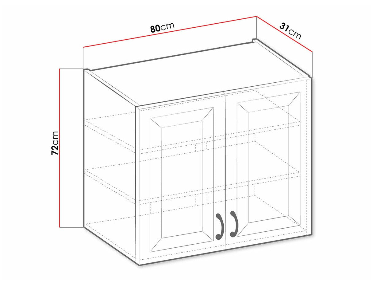 Modulært vægskab Retro White 139