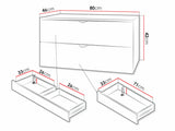 Wall bathroom cabinet for washbasin Merced D101
