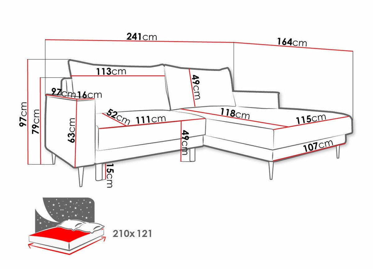 Hjørnesofa Lincoln 169