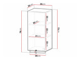 Wall mounted bathroom cabinet Merced R102
