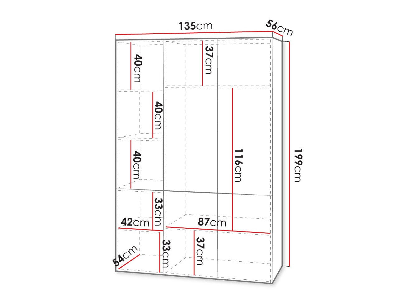 Garderobe Charlotte H114