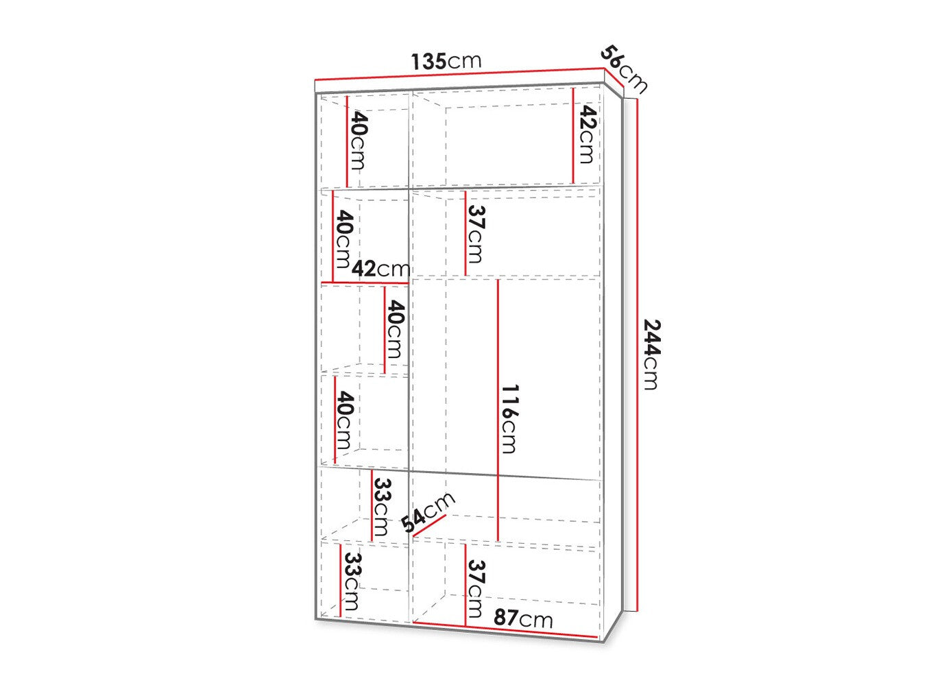 Garderobe Charlotte H114