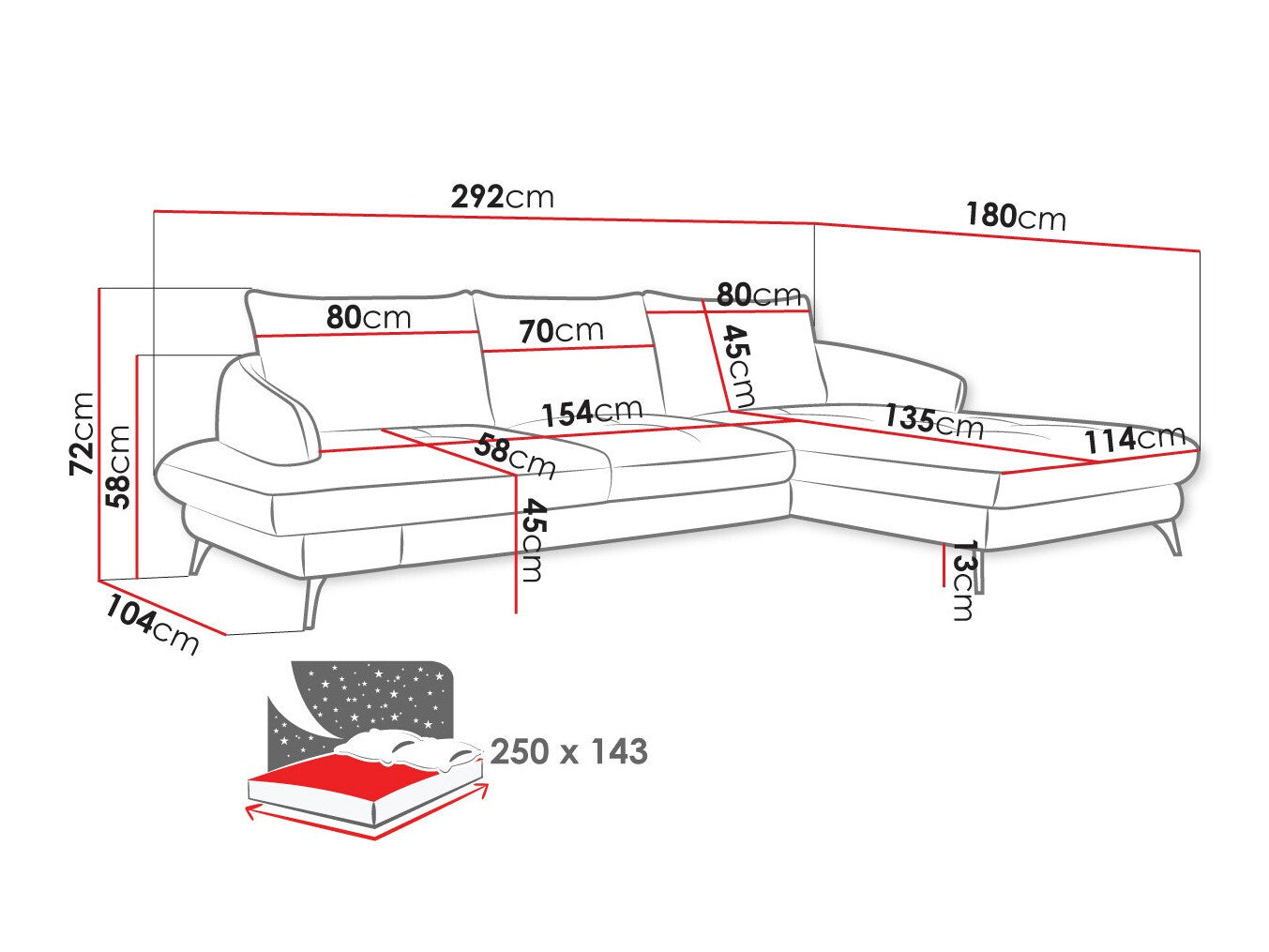 Hjørnesofa Lincoln 173