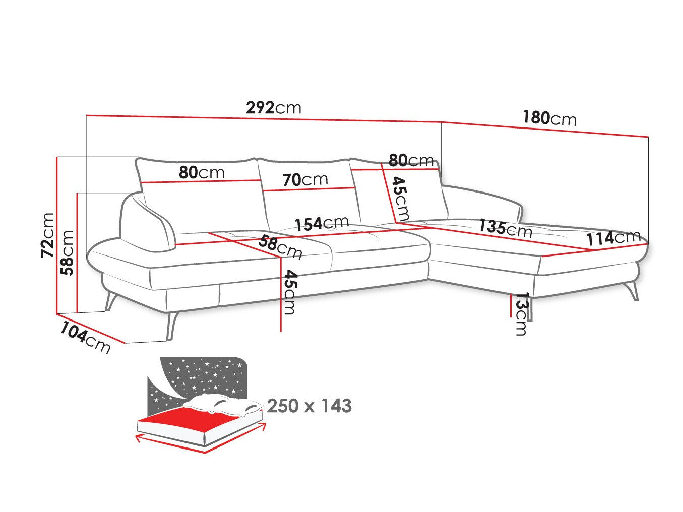 Hjørnesofa Lincoln 173