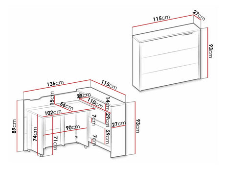 Hjørneskrivebord Concept Pro Lenart Levfere 101