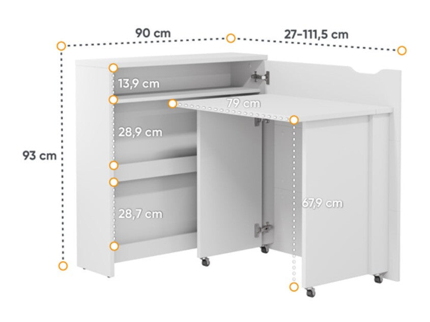 Hjørneskrivebord Concept Pro Lenart Levfere 156